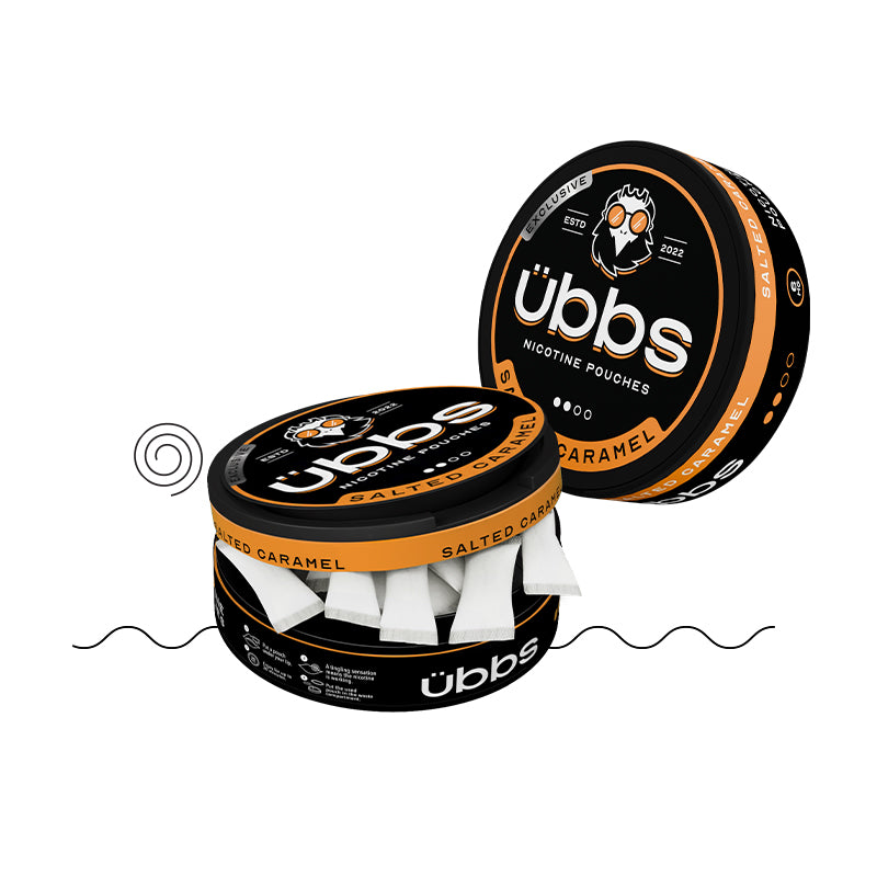 أكياس النيكوتين بالكراميل المملح من Übbs