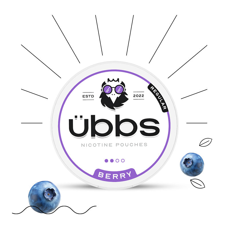 Berry Nicotine flavoured nicotine pouches  |  UBBS Pouches