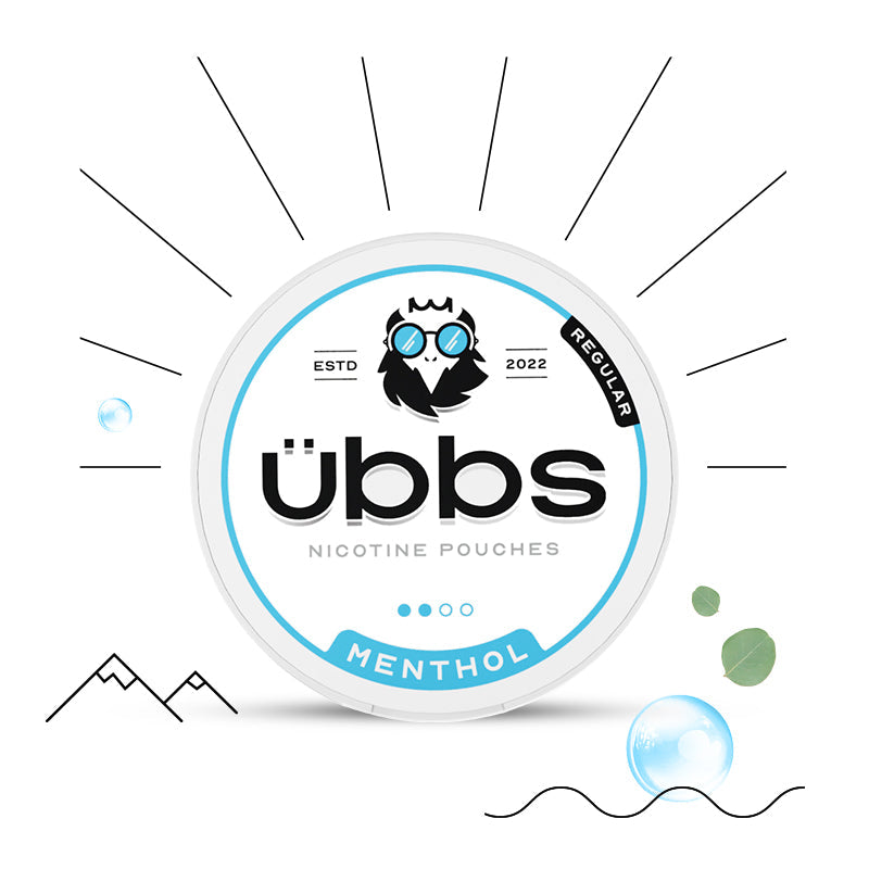 Menthol Nicotine flavoured nicotine pouches  |  UBBS Pouches