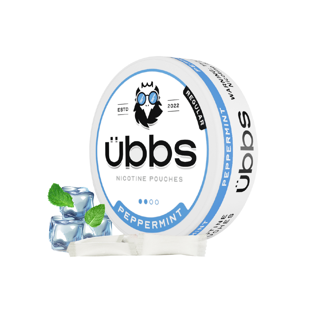 Peppermint Nicotine flavoured nicotine pouches | UBBS Pouches - 2