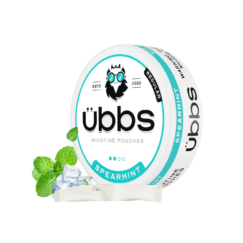 Spearmint Nicotine flavoured nicotine pouches | UBBS Pouches - 2