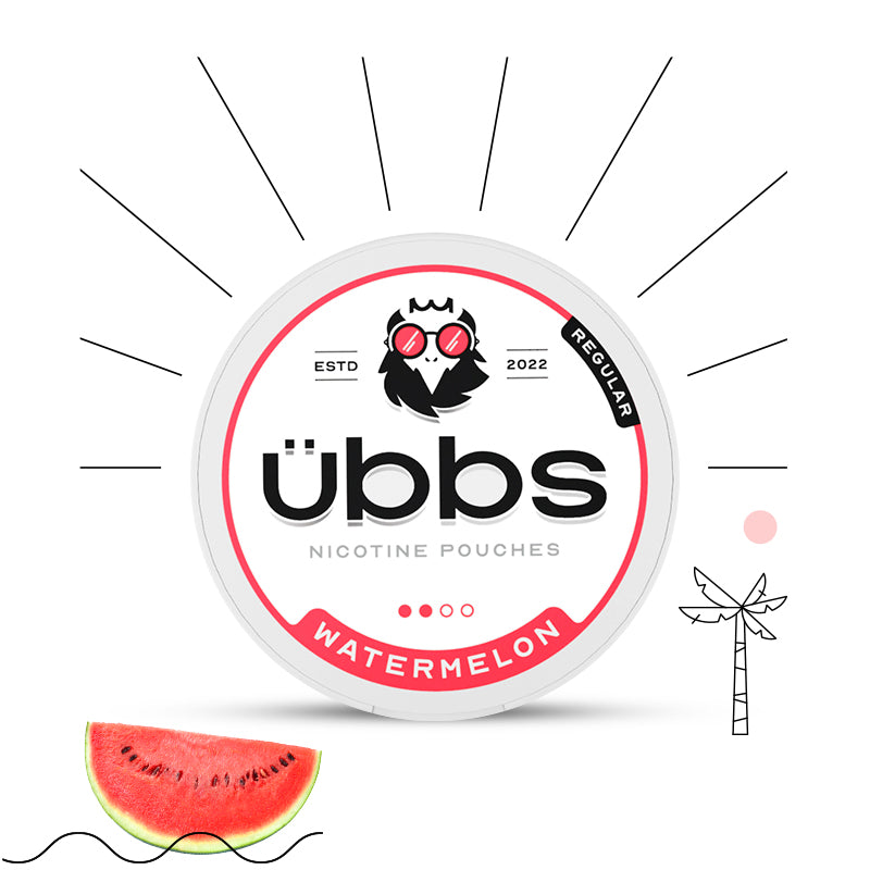 Watermelon Nicotine flavoured nicotine pouches  |  UBBS Pouches