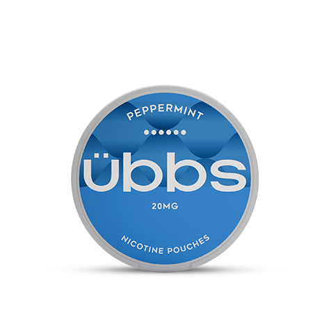 Peppermint flavoured nicotine pouches  |  UBBS Pouches