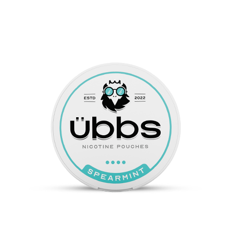 Spearmint flavoured nicotine pouches  |  UBBS Pouches