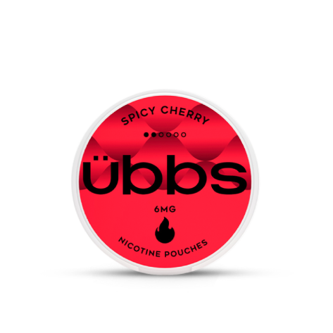 Spicy Cherry flavoured nicotine pouches  |  UBBS Pouches